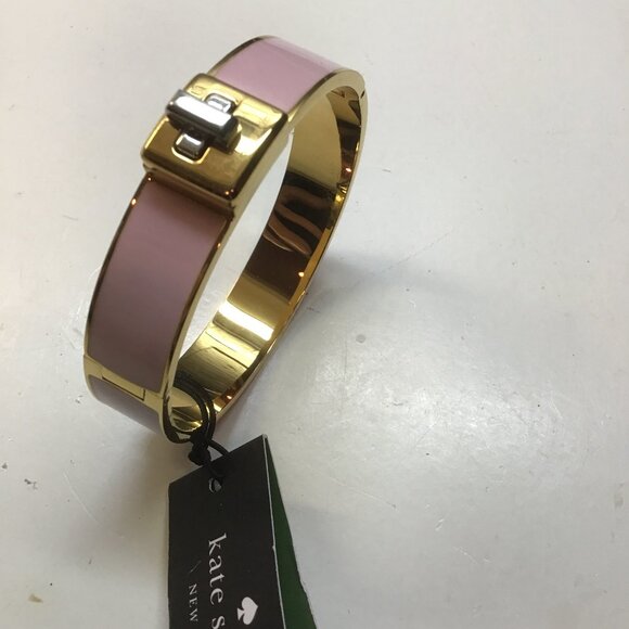 Kate Spade New Pink Hinged Cuff Bracelet - Picture 1 of 2
